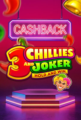 20% Cashback 3 Chillies and Joker